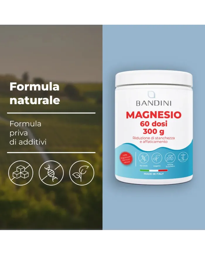 Magnesio 60 dosi (polvere) - 300 grammi